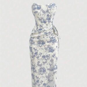 Strapless SHEIN MOD, floral dress